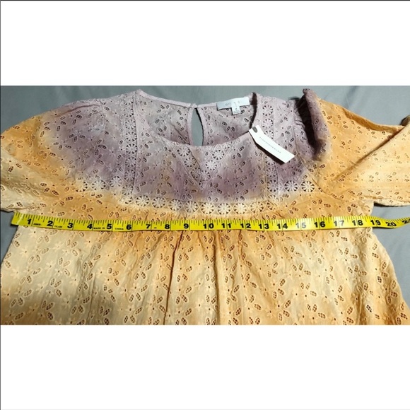 Anthropologie Daybreak Eyelet Peasant Blouse - Picture 8 of 11